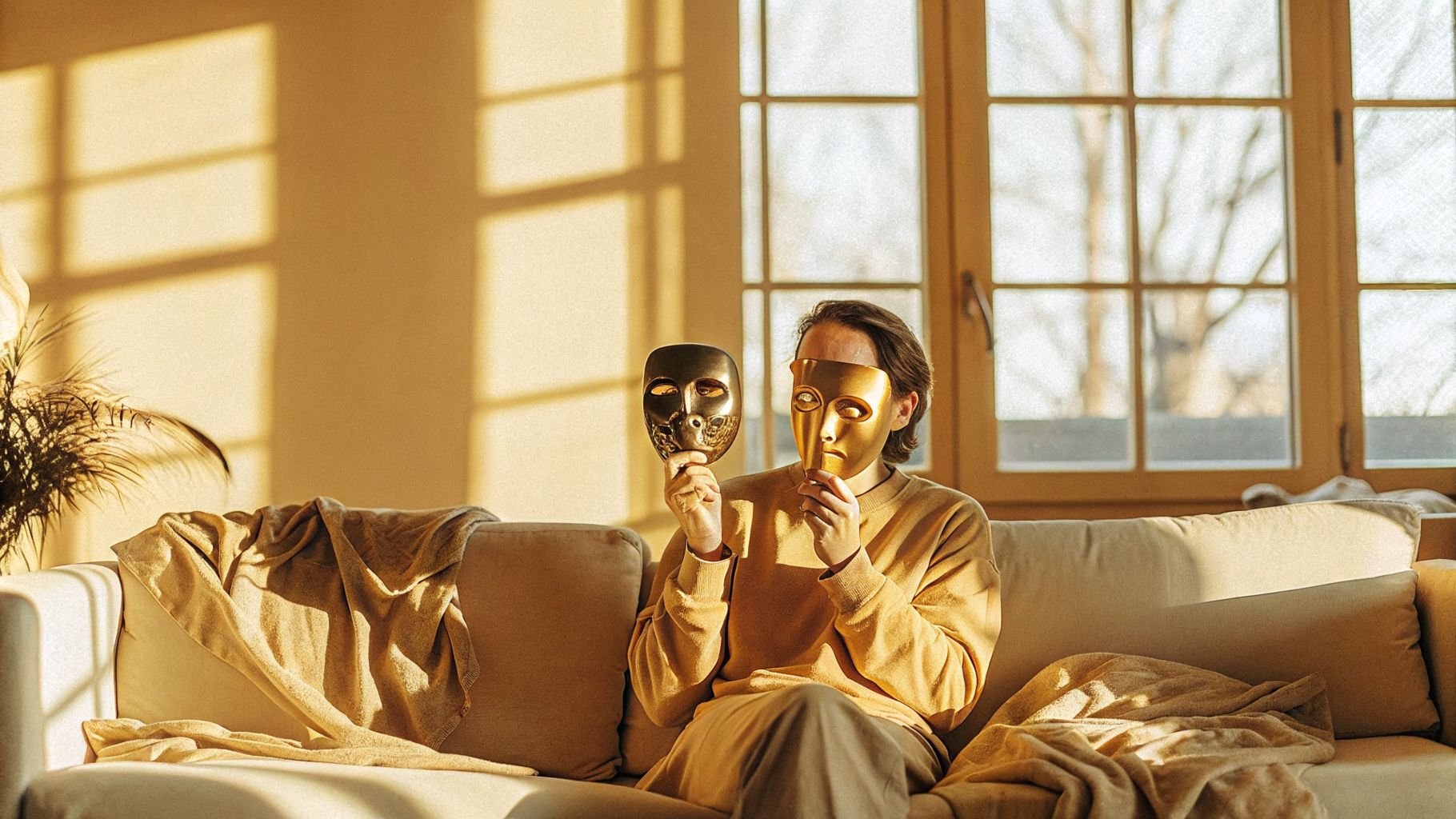 Identity burnout from wearing two masks: professional self vs relaxed self