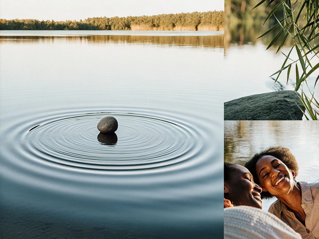 waves echoing from a single stone in water