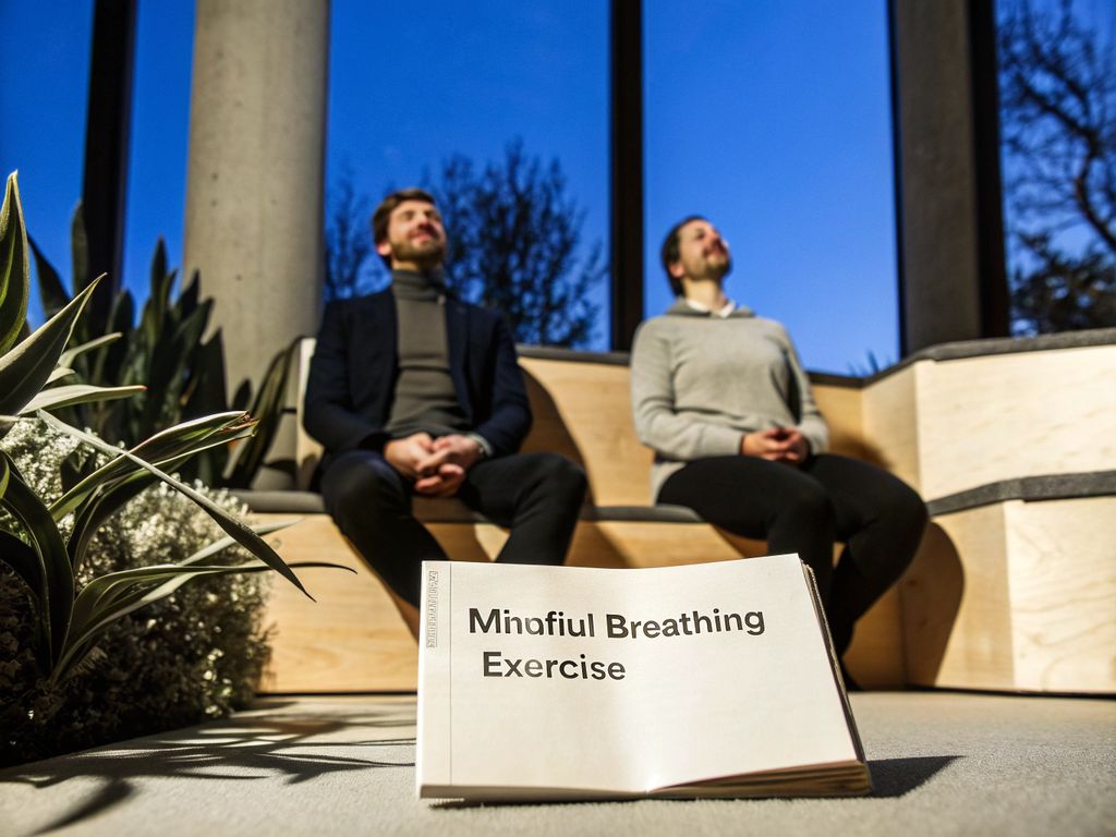 executive and athlete in mindful focus
