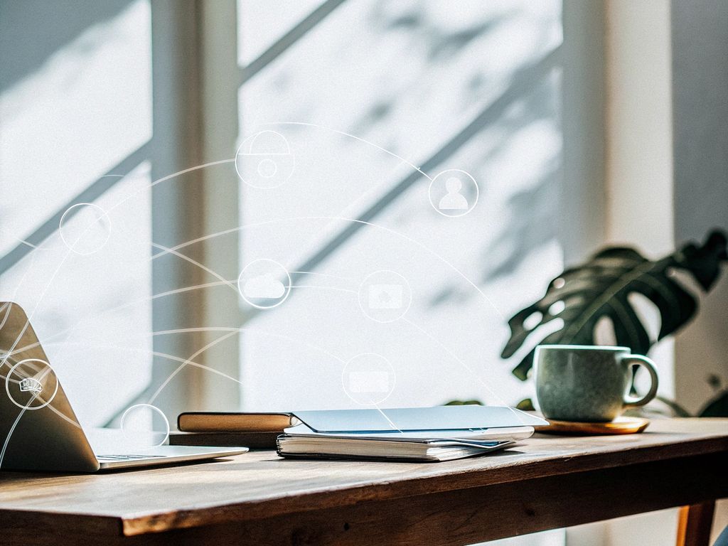 Chaotic data stream representing a workday