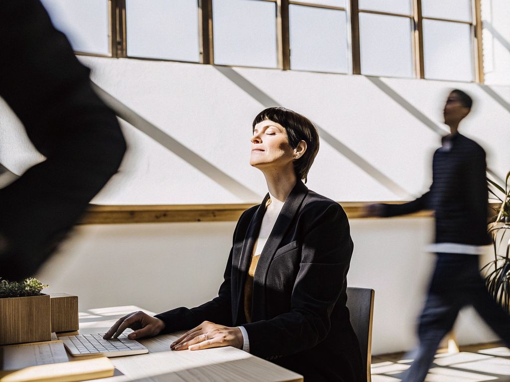 Leader calm under pressure at work