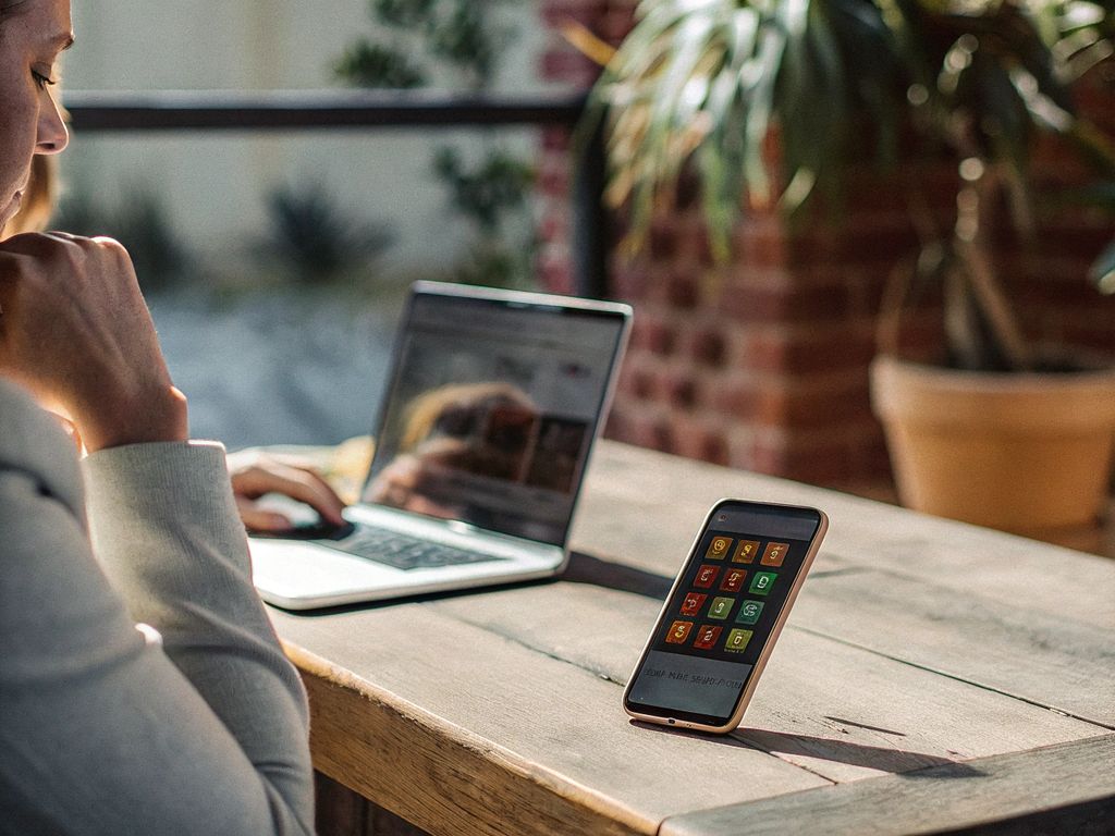 overwhelmed professional at screen