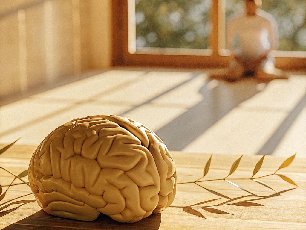 illustration of a brain highlighting different regions
