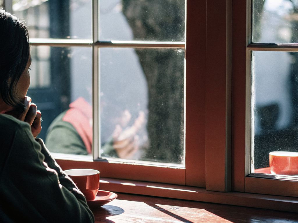 looking through a fogged window