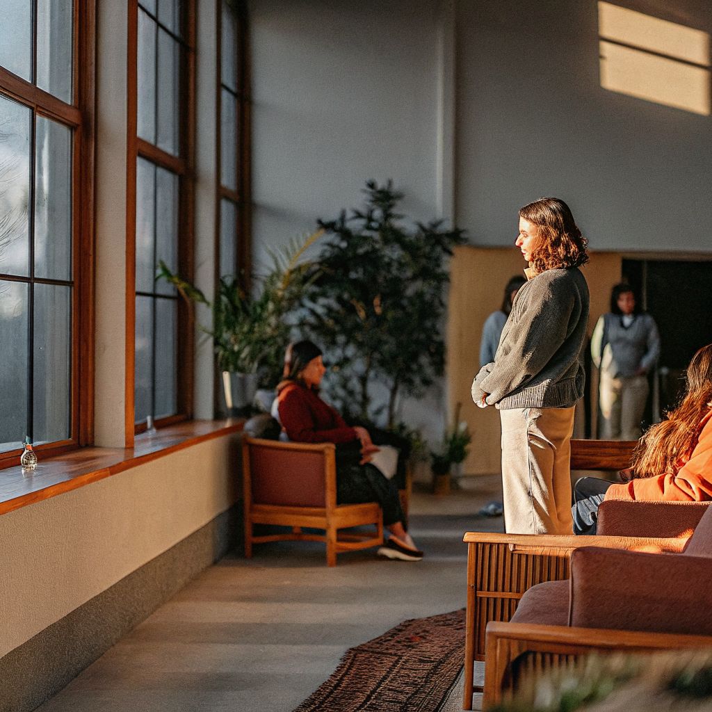 Self-fulfilling prophecy in social settings: a person standing at the edge of a gathering