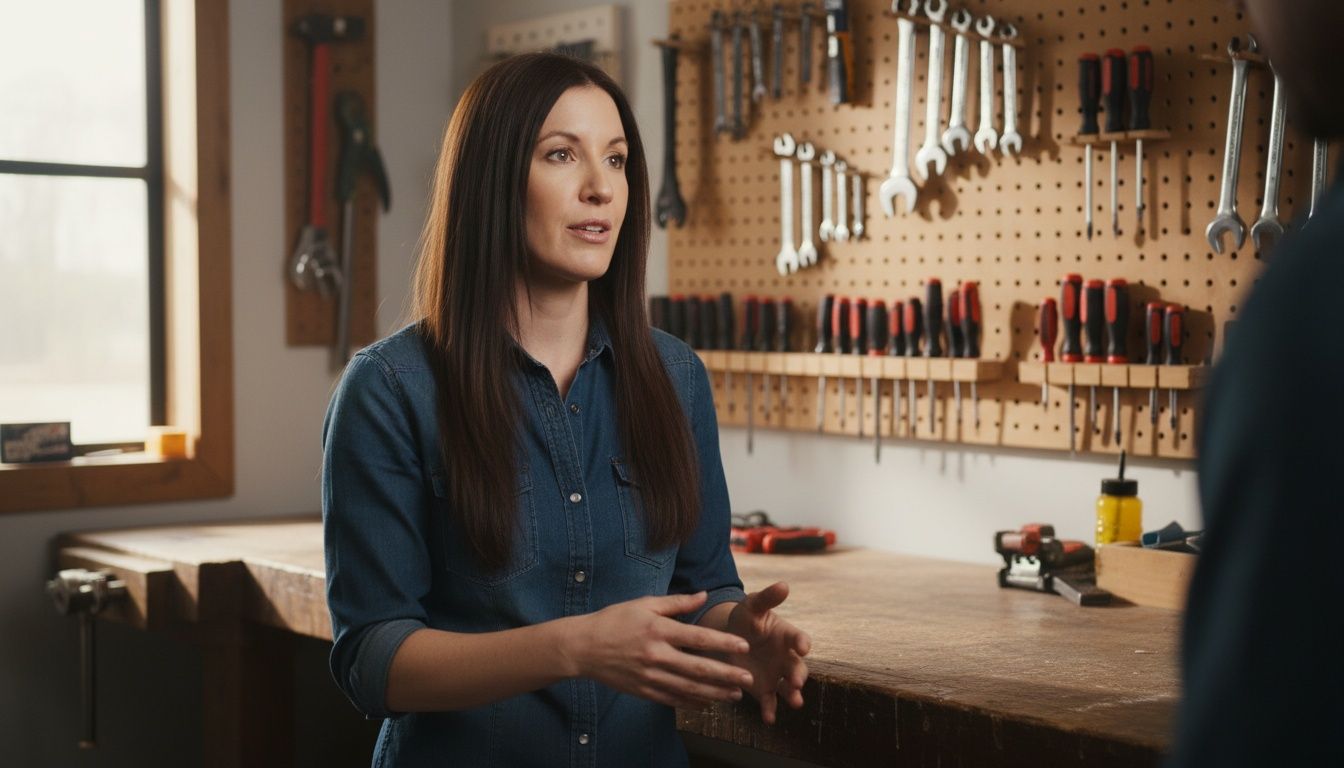 Neat workbench and tools representing self-leadership discipline systems
