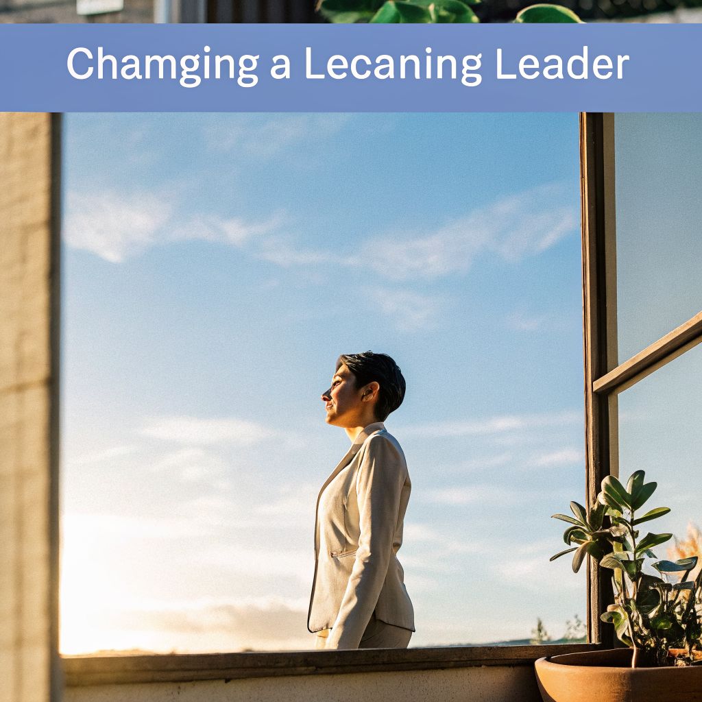 Conscious leadership moment: a leader reflecting while overlooking the city