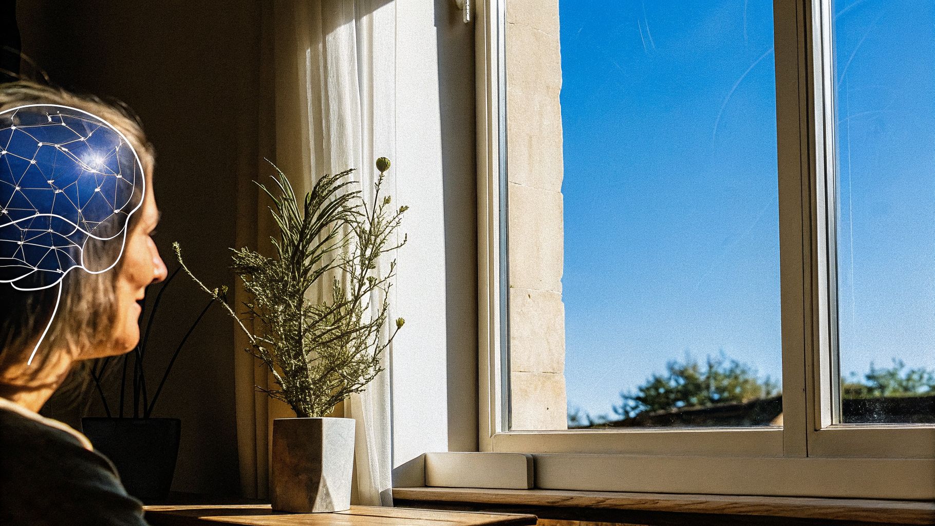 Attention works like a spotlight—energy flows where attention goes as your gaze highlights certain details in a scene