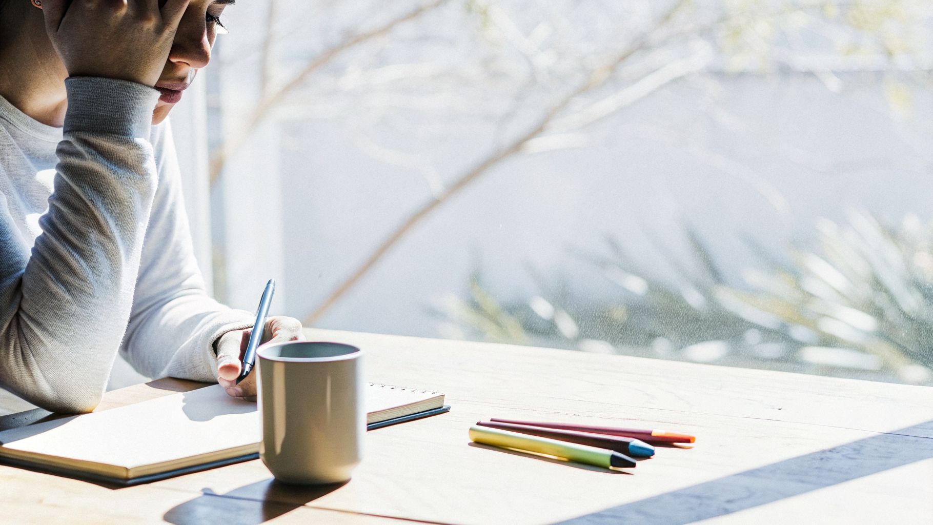 Emotional identity conflict while writing a weekly plan and habit schedule